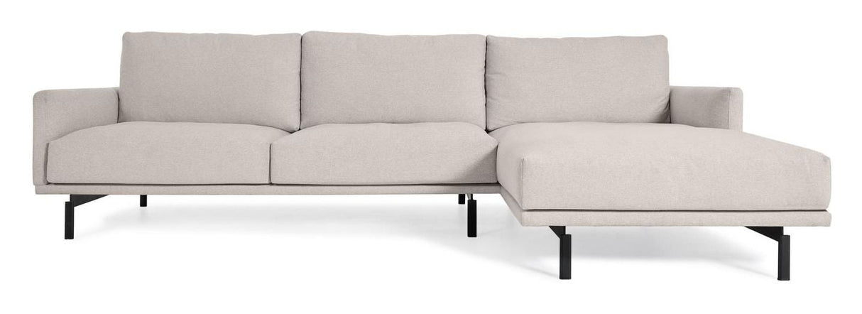 Galen 4 -seters sofa med høyre sjeselong - beige