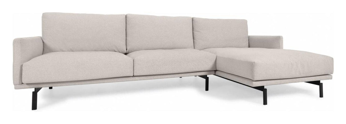 Galen 4 -seters sofa med høyre sjeselong - beige