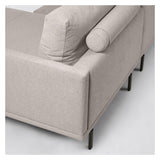 Galen 4 -seters sofa med høyre sjeselong - beige