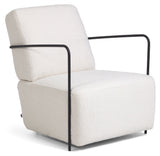 Gamer Lounge Chair White Teddy