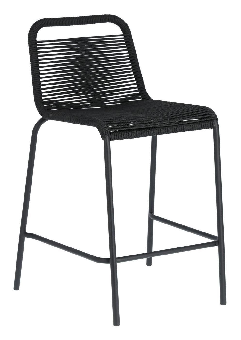 Glenville Bar Stool SH: 62cm, svart