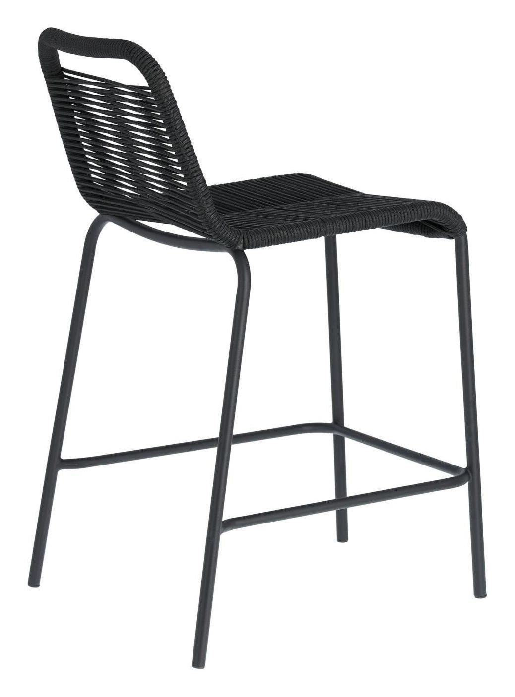 Glenville Bar Stool SH: 62cm, svart