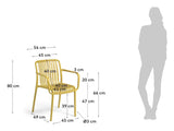 Isabellini Garden Chair, Yellow PP