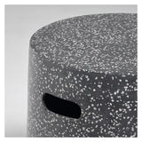 Jenell Sidebord Black Terrazzo-Look, Ø35