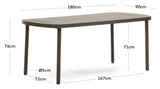 Joncols Garden Table, Grønx 180x90