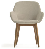 Konna Dining Chair, Beige Chenille/Ask