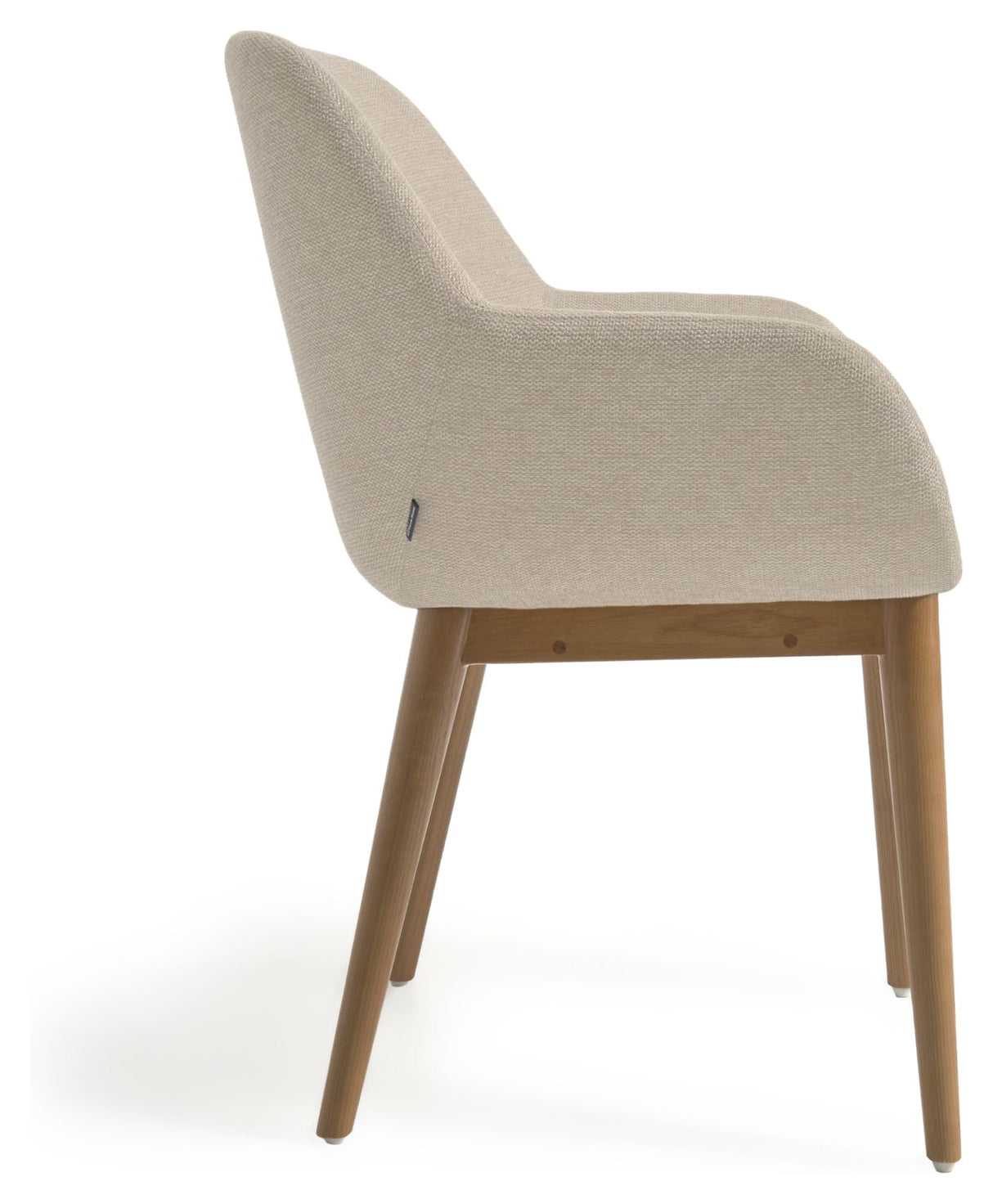 Konna Dining Chair, Beige Chenille/Ask