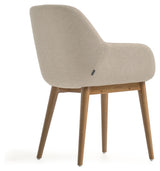 Konna Dining Chair, Beige Chenille/Ask