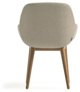 Konna Dining Chair, Beige Chenille/Ask