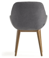 Konna Dining Chair, Dark Grey Chenille/Ask