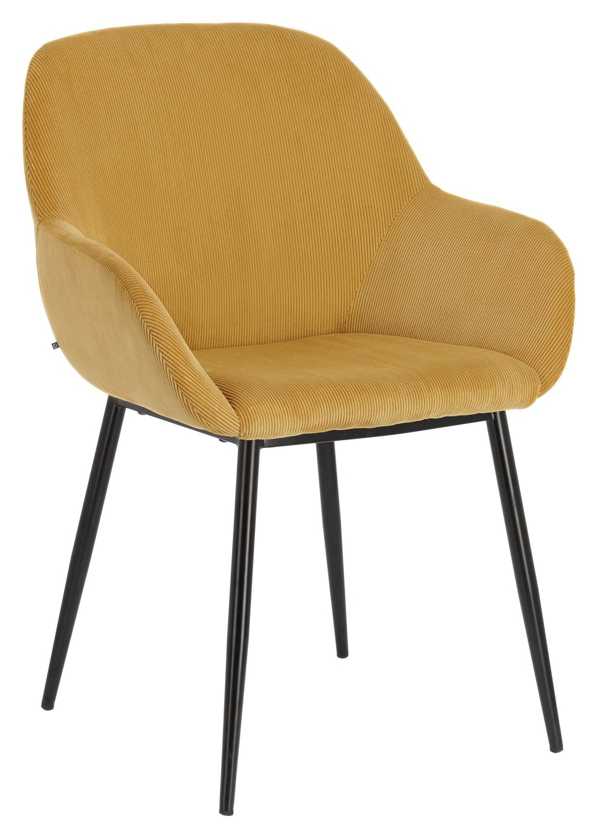 Konna Dining Chair, Mustard Velvet