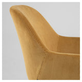 Konna Dining Chair, Mustard Velvet