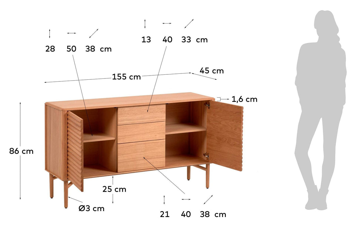 Lenon Sideboard 155x86 - eik