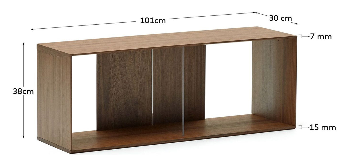 Litto Shelf Set of 2 Modules, Walnut Define, 101x76