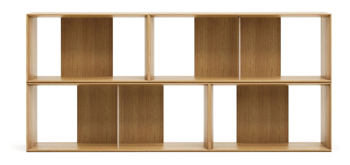 Litto Shelf Set of 4 Modules, Oak Fineer, 168x76