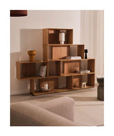 Litto Shelf Set of 9 Modules, Oak Fineer, 202x114