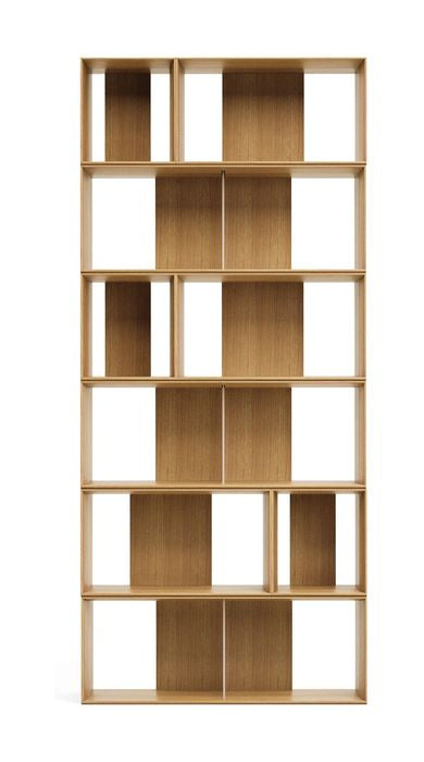 Litto Shelf Set of 9 Modules, Oak Fineer, 202x114