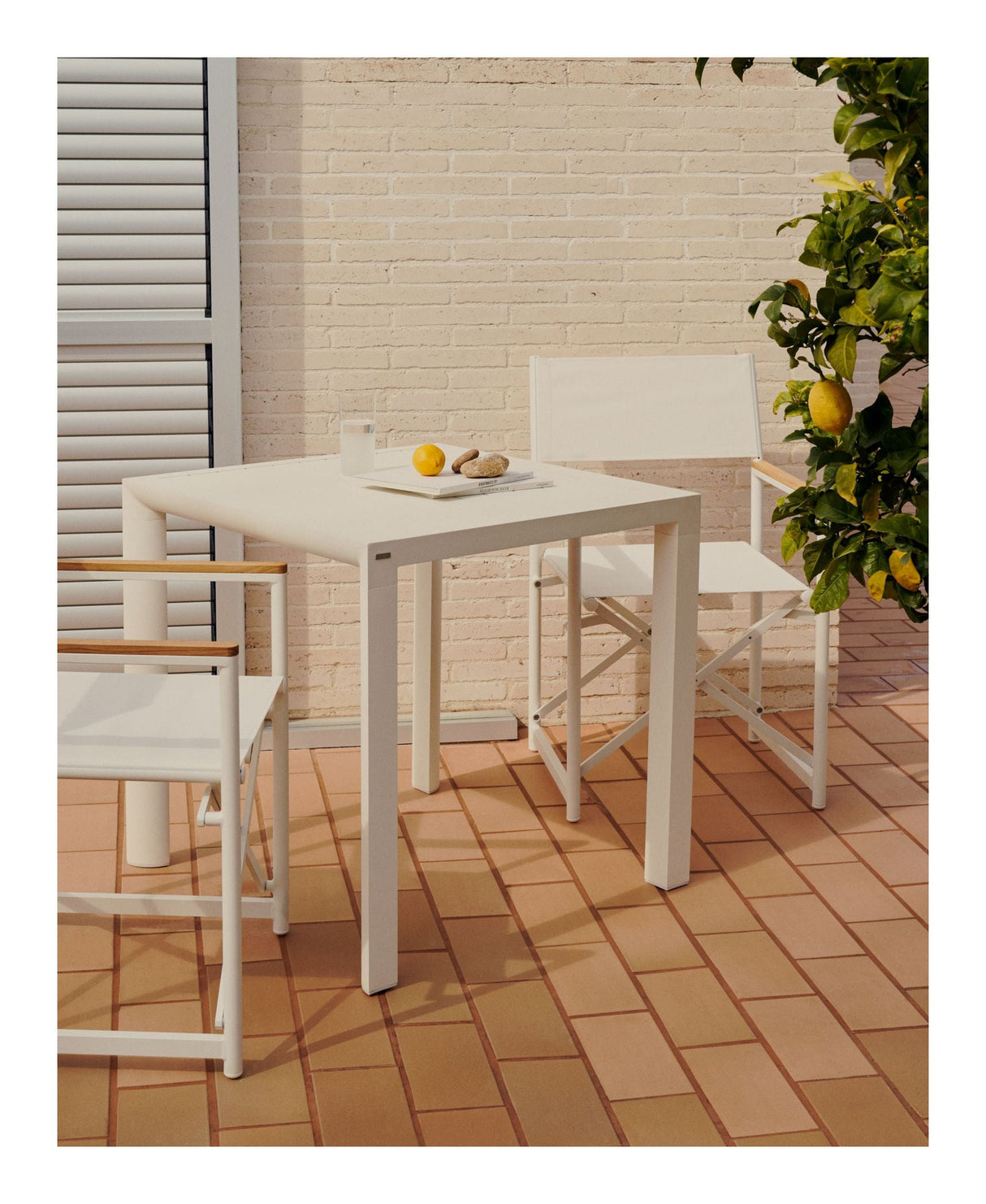 Llado Garden Chair, White