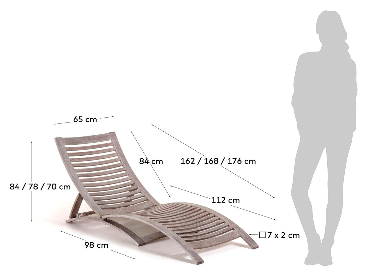 Kave Home Lucien Deckchair oljebehandlet