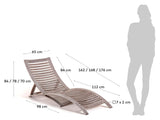 Kave Home Lucien Deckchair oljebehandlet