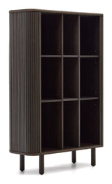 Mailen High skjenk med 2 dører, Ash Veneer/Dark Finish, 110x140