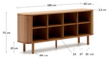 Mailen Sideboard med 2 dører, Ash Veneer/Natural Finish, 180x75