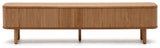 Mailen TV-Table med 2 dører, Ash Veneer/Natural Finish, 200x50