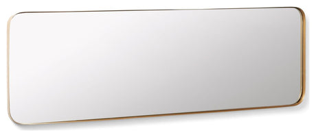 Marco Mirror med gullmetallramme, 150,5x55