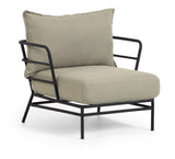 Mareluz Lounge Chair med puter svart/grå