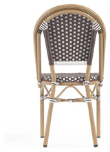 Marilyn Outdoor Café Chair på Polyrattan, Brown/White