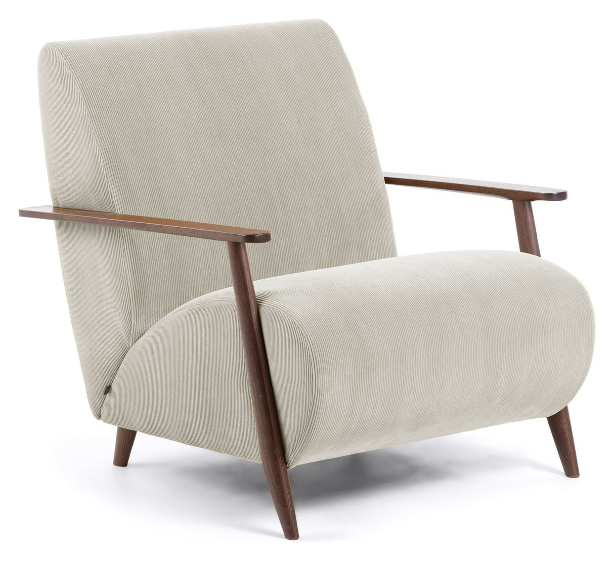 Marthan Lounge -stol Beige Velvet