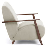 Marthan Lounge -stol Beige Velvet