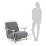 Marthan Lounge Chair m/armlener, grå