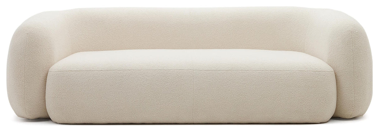 Martina 3-per. Sofa, off-white shearling, b: 240