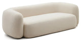 Martina 3-per. Sofa, off-white shearling, b: 240