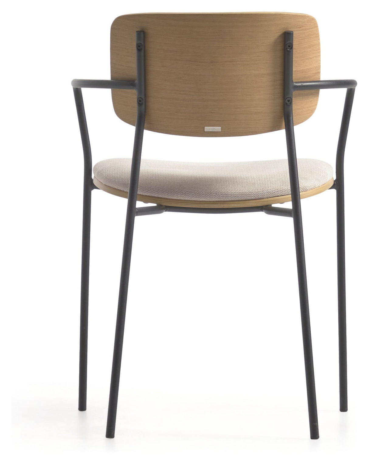 Maureen Dining Chair, Oak Veneer/Beige stoff