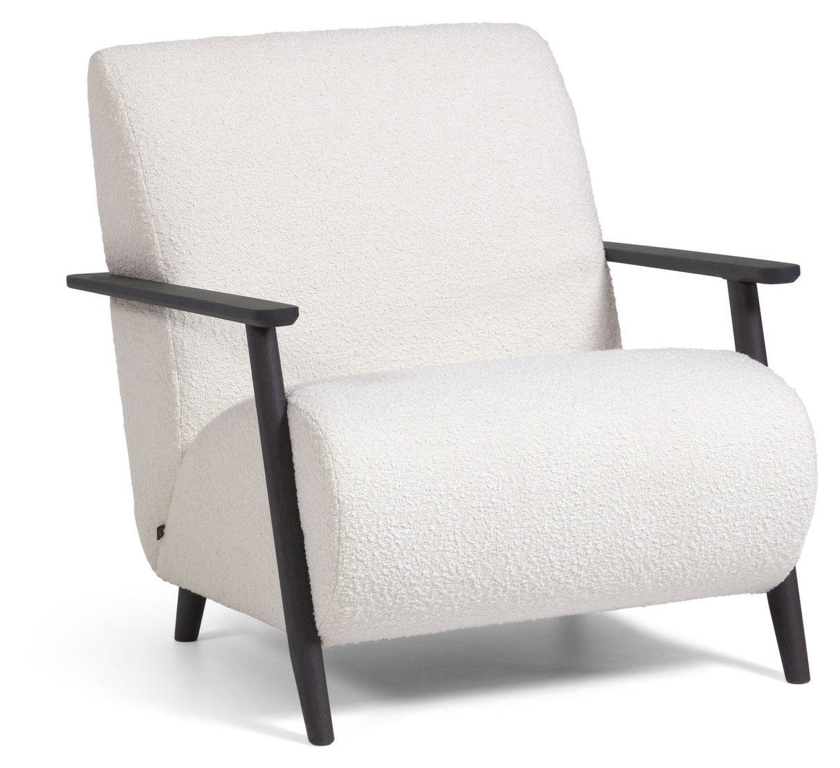 Meghan Lounge Chair, White Teddy