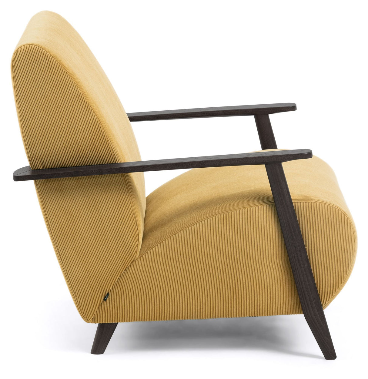 Meghan Lounge Chair, Mustard Velvet