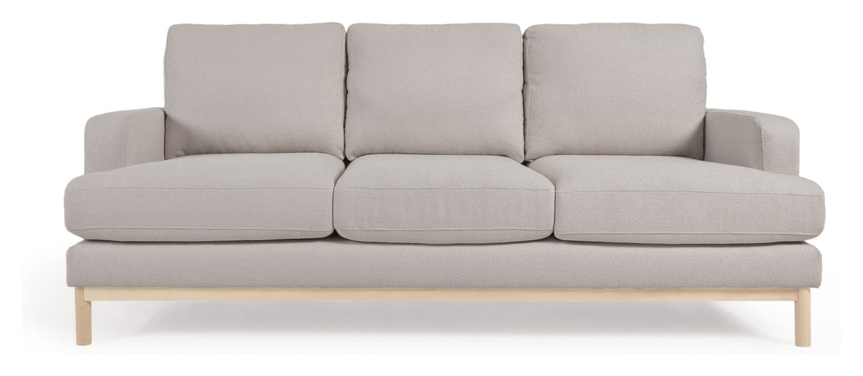 Mihaela 3-personer. Sofa, grå fleece