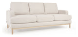 Mihaela 3-personer. Sofa, hvit fleece