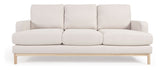 Mihaela 3-personer. Sofa, hvit fleece