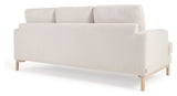 Mihaela 3-personer. Sofa, hvit fleece