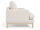 Mihaela 3-personer. Sofa, hvit fleece