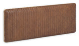 Natesa Bedboard - Solid teak/skinn, 163x60