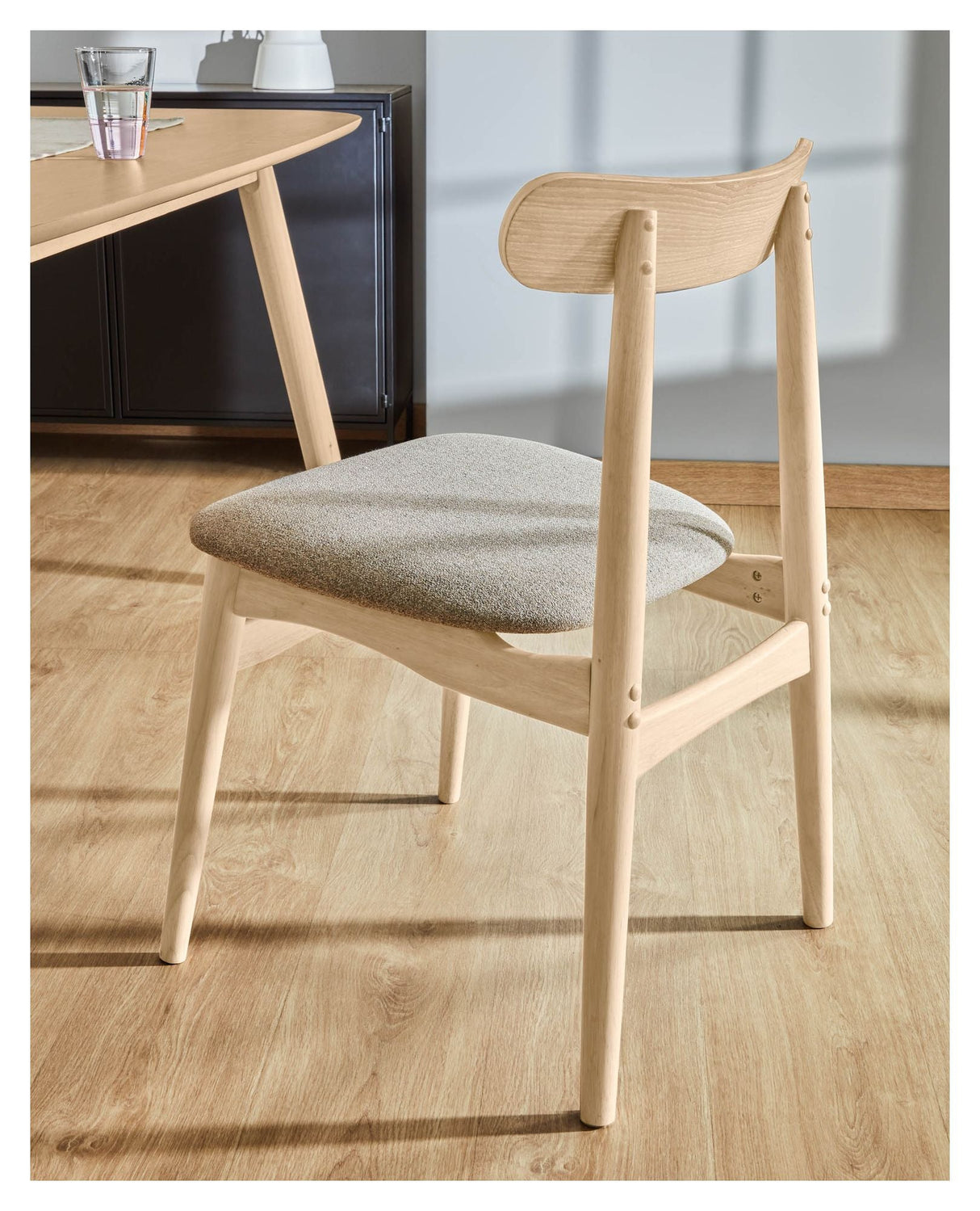 Nayme Dining Chair, Beige