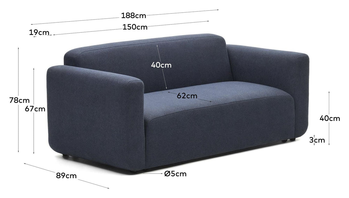 Neom 2-PERS. Sofa, blå