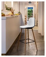 Nilson Bar Stool Light Grey, SH: 65cm