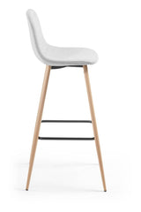 Nilson Bar Stool Light Grey, SH: 65cm