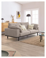 NOA 3-er. Sofa, beige med svarte ben