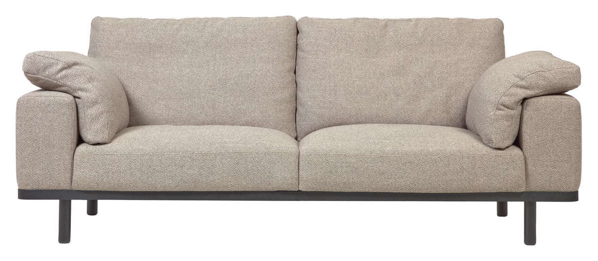 NOA 3-er. Sofa, beige med svarte ben